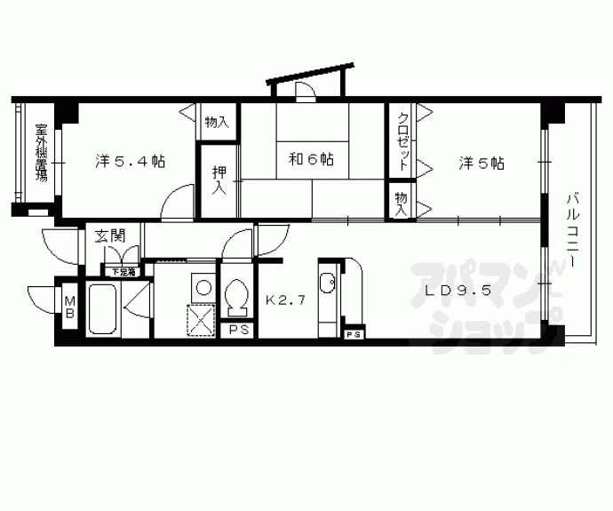 【エトワール大竹】間取