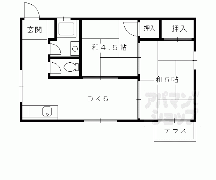 【コーポ南城園】間取