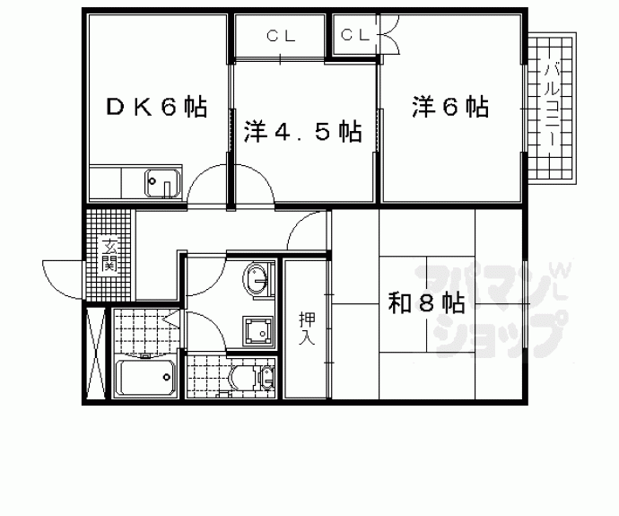 【サンハイツ辻】間取