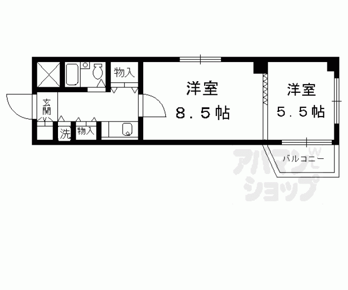 【風良都Ⅱ番館】間取