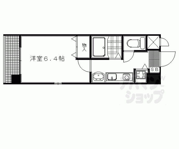 【エイペックス京都御所北Ⅰ】間取