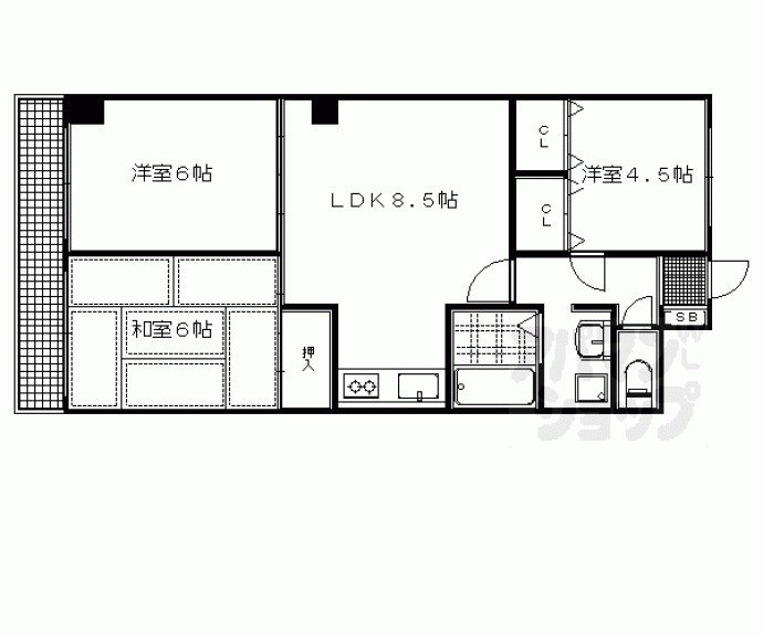 【ロイヤル土御門】間取