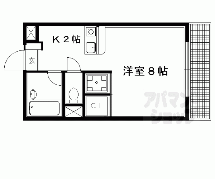 【エステート修学院】間取