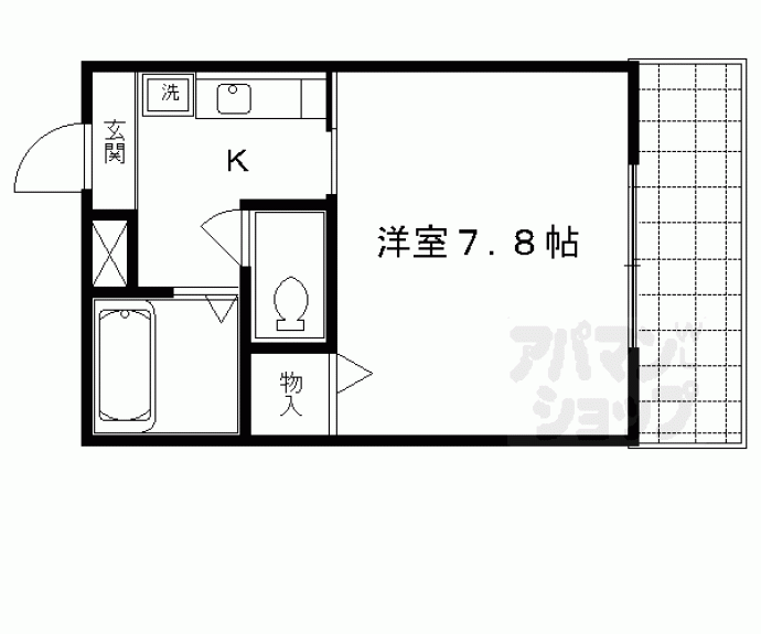 【マンション三坊庵】間取