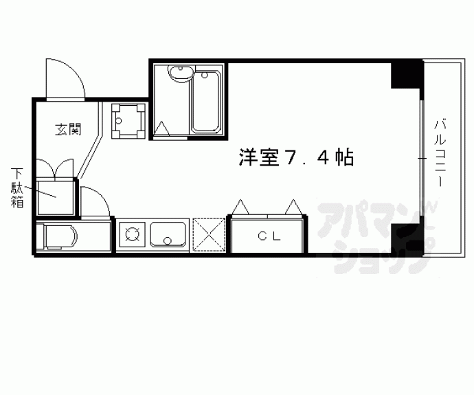 【サンジュネス五条】間取