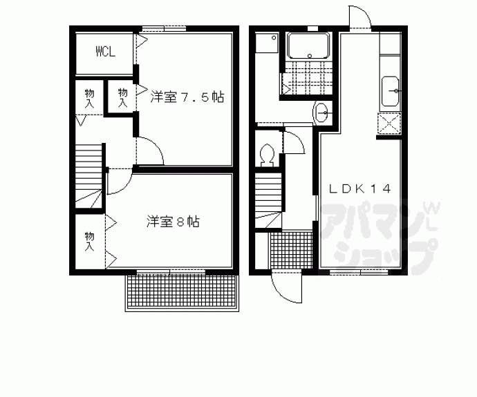 【エスポワールひえい】間取