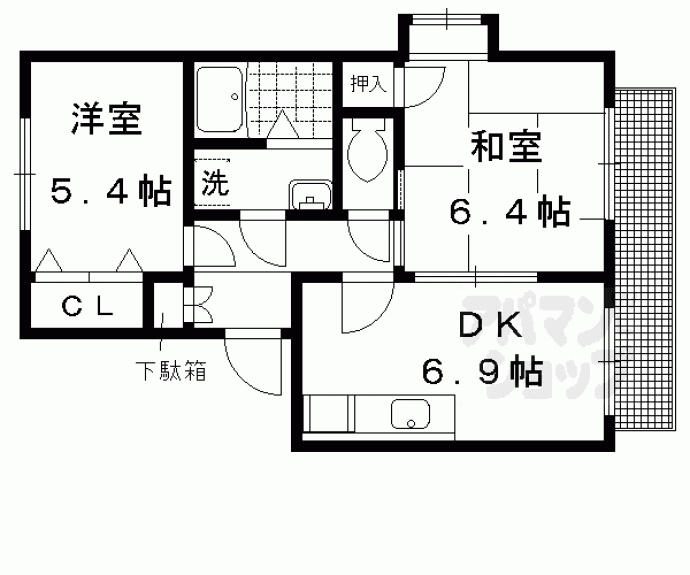 【ラフィーネ北山】間取