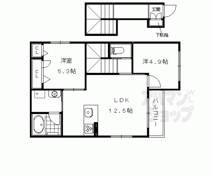 【シャーメゾン　ノア】間取