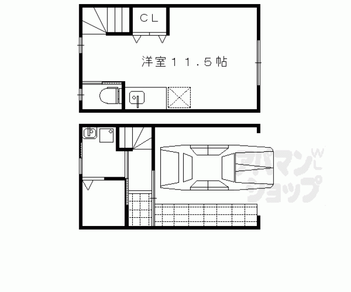 【下鴨ゼファー松ヶ崎桜木町】間取