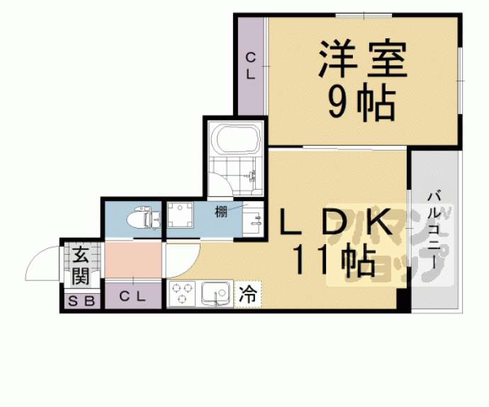 【新町６丁目マンション】間取