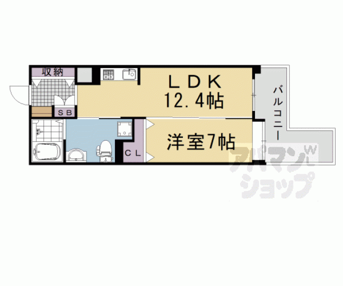 【ジュネット京都・久我の杜　東棟】間取