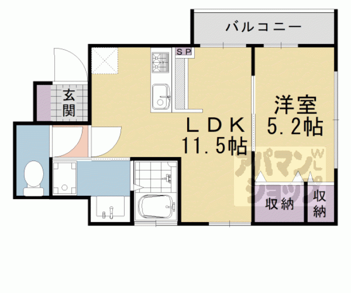 【ＥＳＴＵＤＩＯ石峰寺山】間取