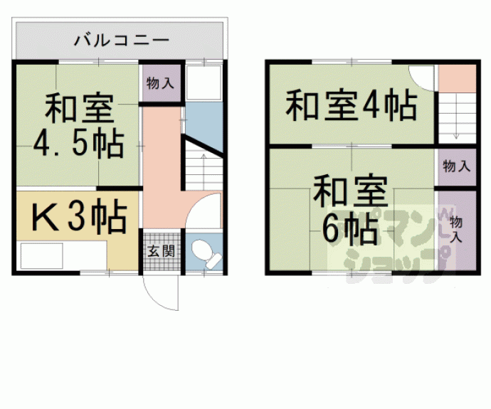 【Ｃｒｅｎａ　Ｇａｒｄｅｎ　槇島】間取