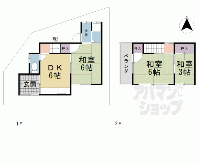 【景勝町貸家】間取