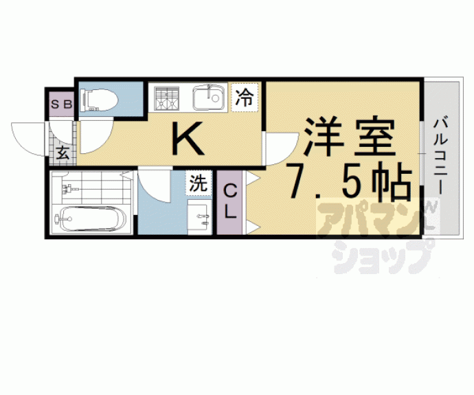 【Ｈａｂｉｔａｔｉｏｎ西洞院】間取