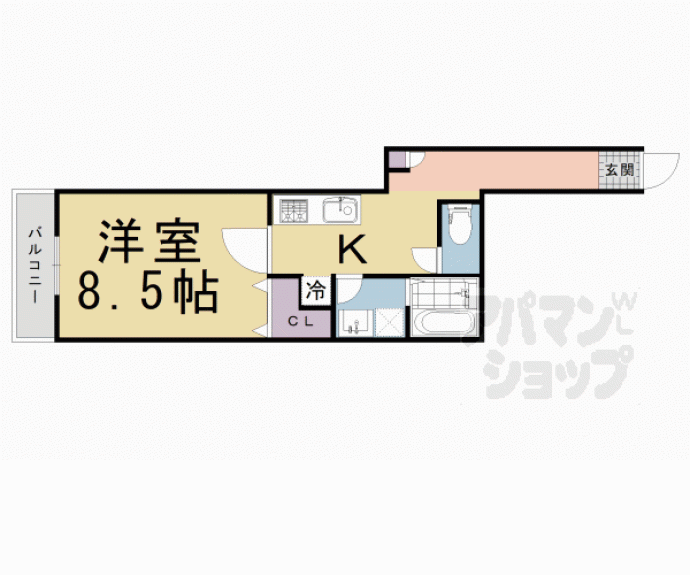 【Ｈａｂｉｔａｔｉｏｎ西洞院】間取