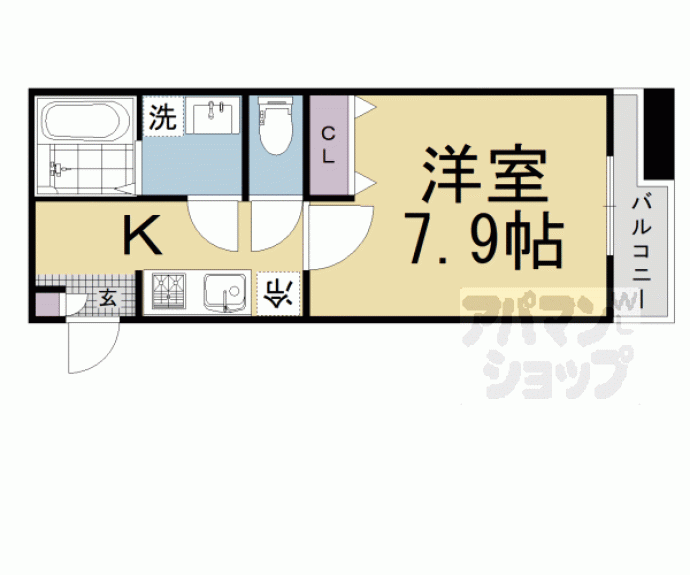 【Ｈａｂｉｔａｔｉｏｎ西洞院】間取