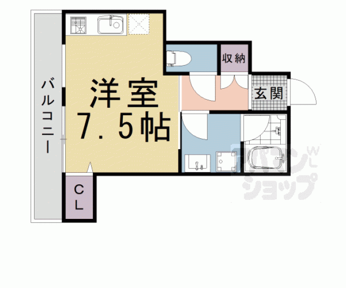 【ＧＡＲＮＥＴ　ＲＥＳＩＤＥＮＣＥ　京都辰巳】間取