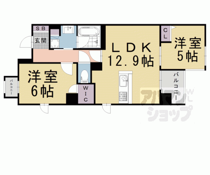 【グランレブリー押小路高倉】間取