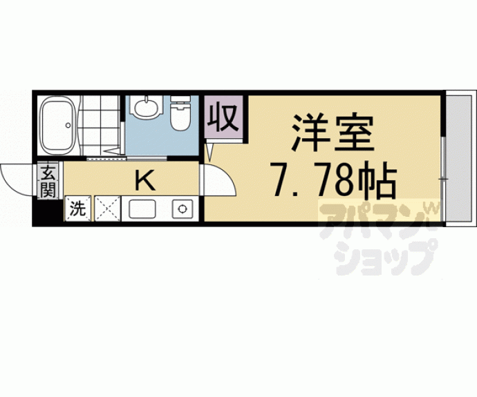 【サンクトスコート京都駅北】間取