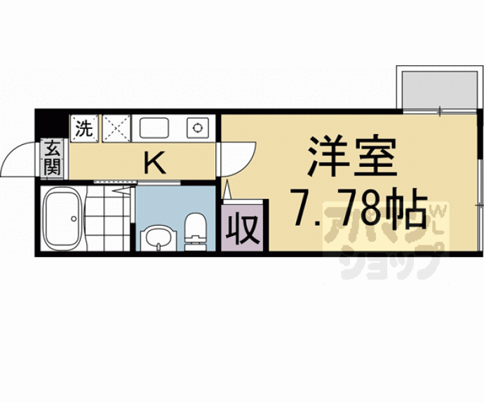 【サンクトスコート京都駅北】間取