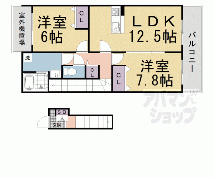 【ペルル伊勢田】間取