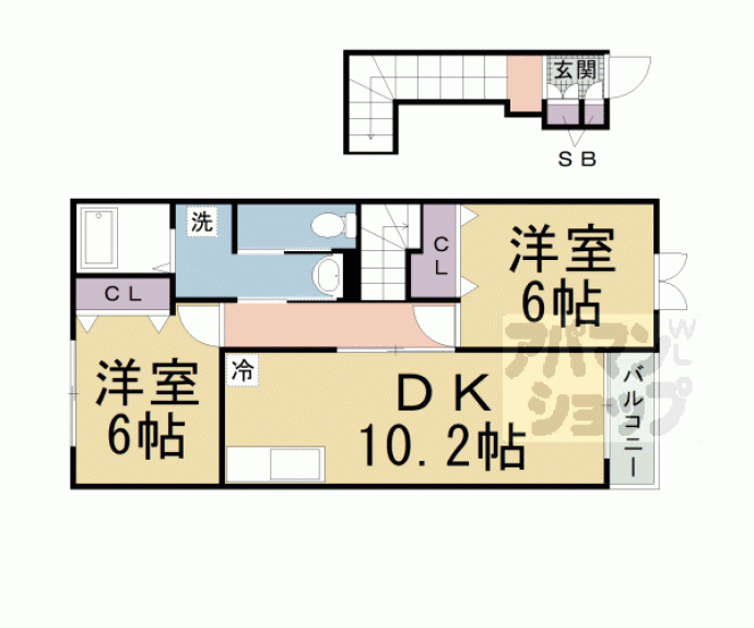 【サンライト長池】間取