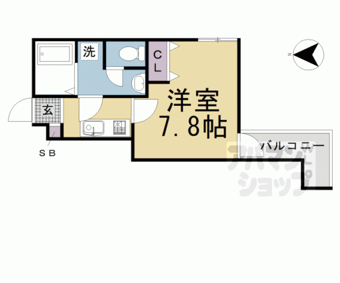 【ＣＡＳＡ　ＷＯＯＤ　西浦町】間取