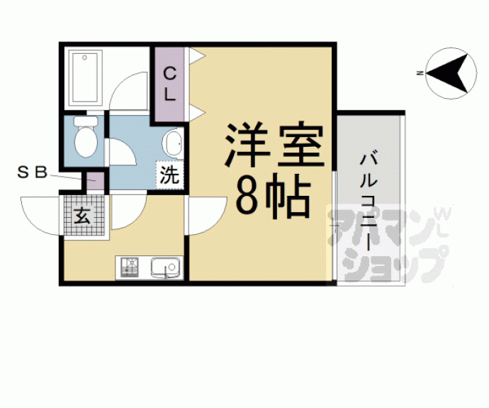 【ＣＡＳＡ　ＷＯＯＤ　西浦町】間取