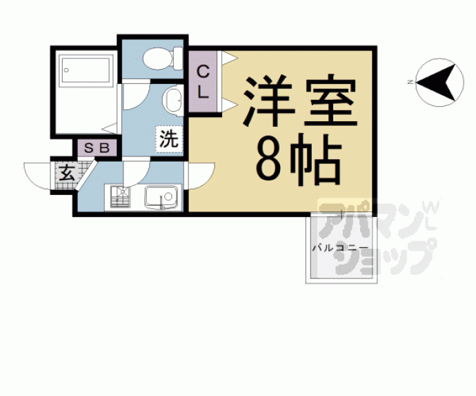 【ＣＡＳＡ　ＷＯＯＤ　西浦町】間取