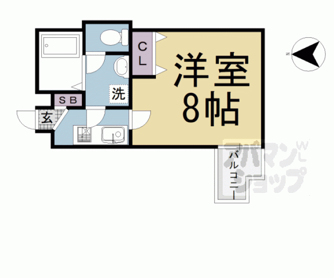 【ＣＡＳＡ　ＷＯＯＤ　西浦町】間取