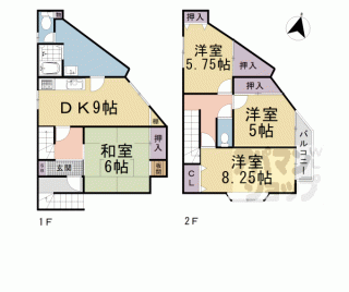 【深草大亀谷万帖敷町貸家】