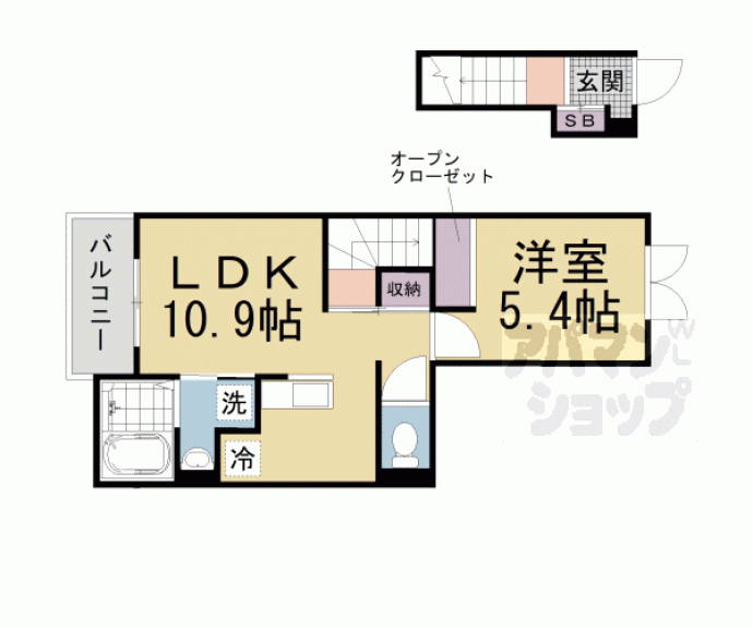 【カザリベ城陽駅前】間取