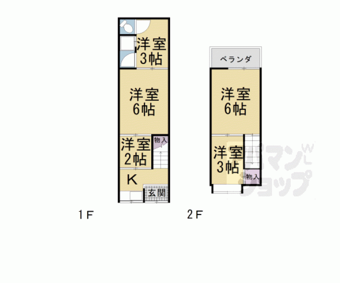 【向島テラスハウス】間取