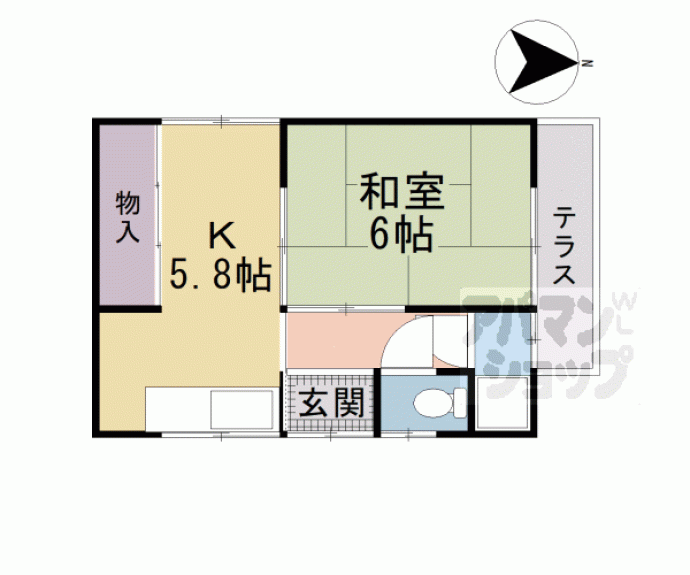 【新川貸家】間取