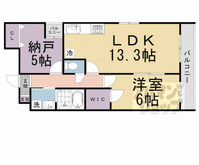 【サクシード伏見車町２ｎｄ】間取