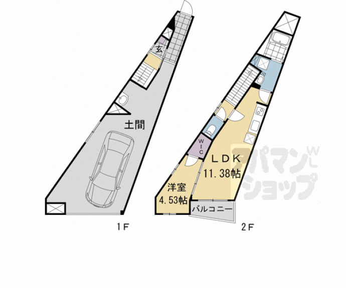 【Ａ－ＣＵＢＥ　ＫＡＮＧＥＴＳＵＫＹＯ】間取