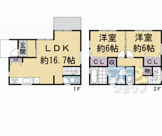 【深草大亀谷東寺町貸家】