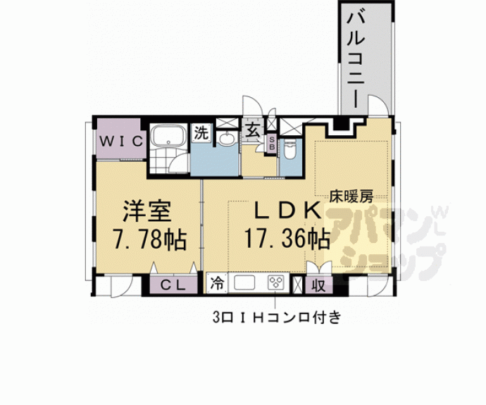 【プランドール神宮丸太町】間取