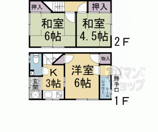 【北白川久保田町貸家】