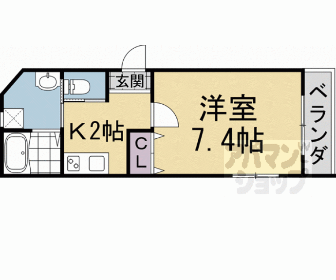 【ＣＲＥＡ　ＲＥＶＥ京大東】間取