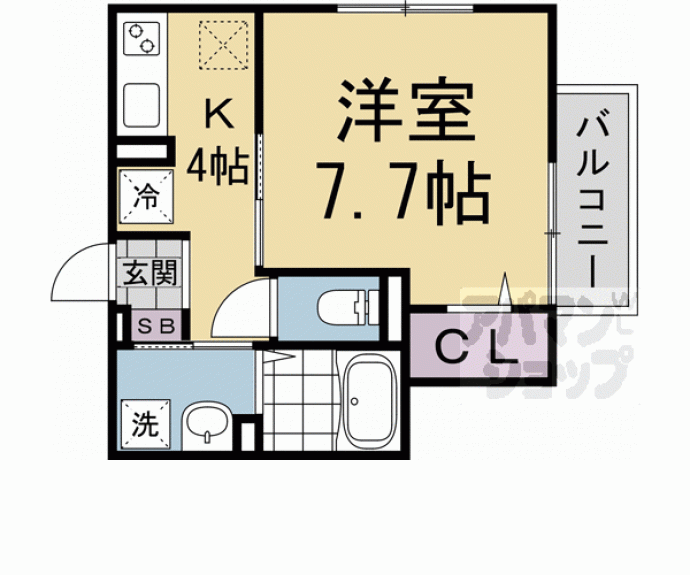 【ロイヤルヴァンヴェール北白川】間取