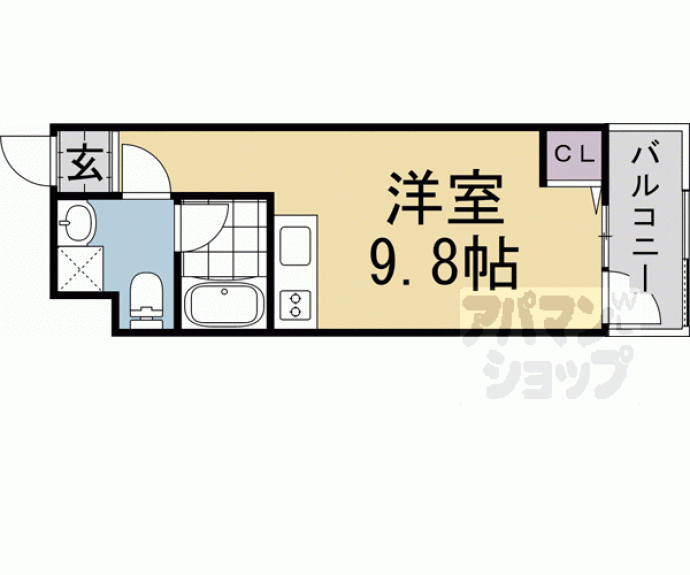 【スターアパートメント下鴨】間取