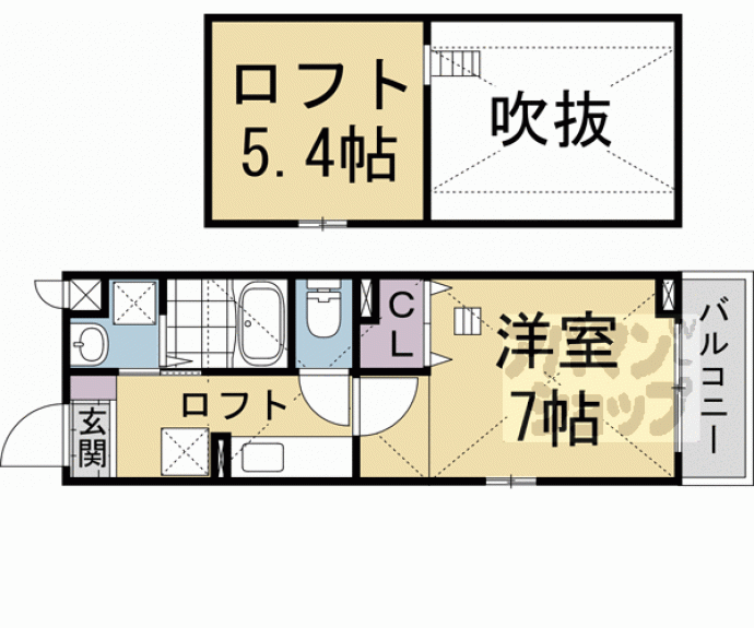 【アロッジオ指月】間取