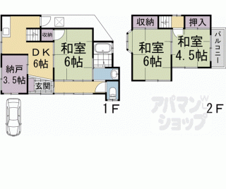 【深草中ノ郷山町貸家】