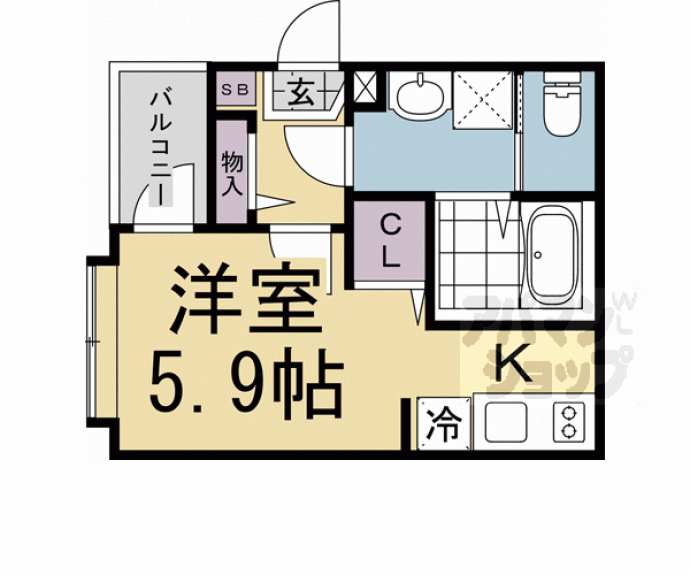 【ハーモニーテラス納所北城堀】間取