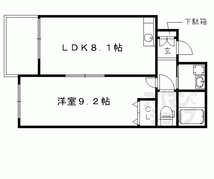 【クレアーレ五条大宮】間取