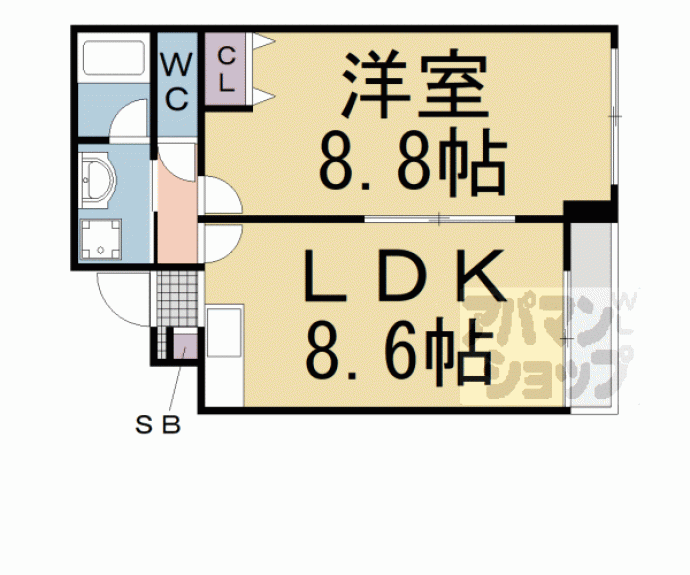 【クレアーレ五条大宮】間取