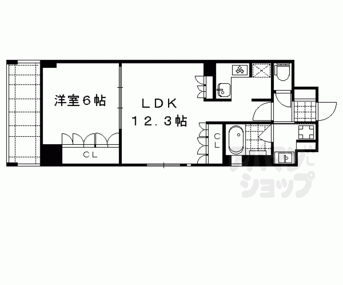 【リーガル京都御所西Ⅱ】間取