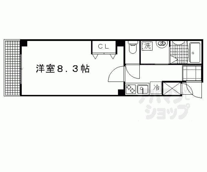 【フラッティ西陣】間取